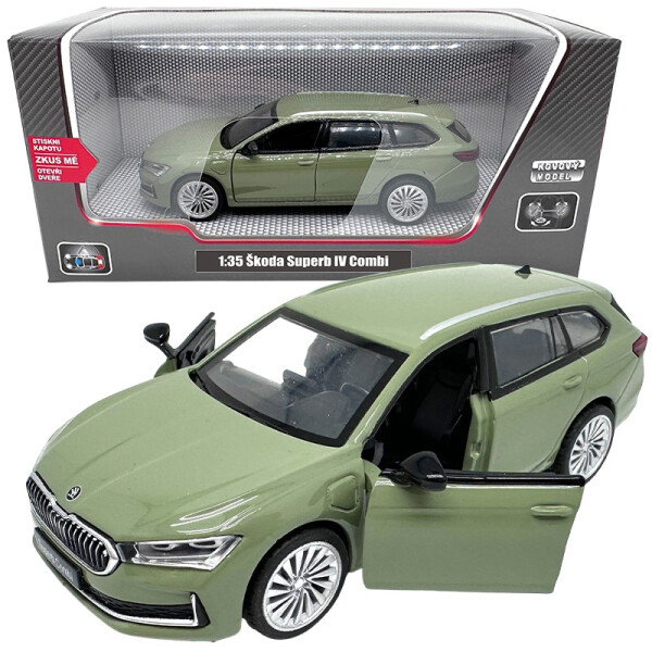 Škoda Superb IV Combi zelené 1:35 - Sparkys