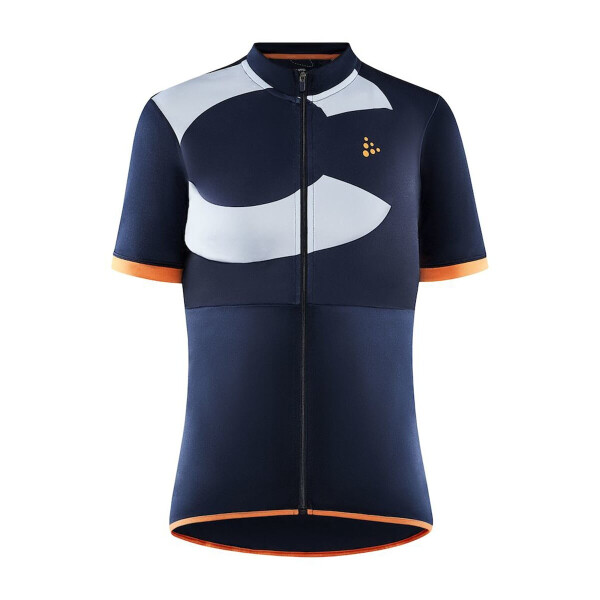 Dámský cyklistický dres krátkým rukávem CRAFT CORE Endur Logo tm.modrá