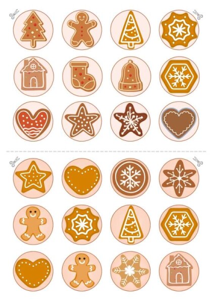 Obrázek Jedlý papír Vánoce Perníčky