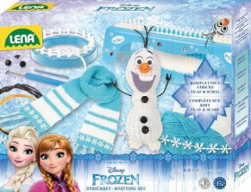 Studio pletení: pletací stůl Frozen/Ledové království plast s doplňky v krabici 35x27x7cm 6+