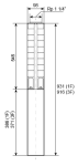 Ponorné čerpadlo EVAK V4S-3M18, 400V, 1.1kW, 2m kabelu