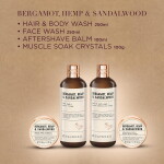 Baylis & Harding Sada kosmetiky pro muže Bergamot/Hemp/Sandalwood, hnědá barva, plast