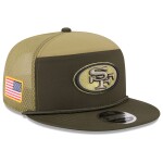 New Era Pánská kšiltovka San Francisco 49ers NFL 2025 Salute to Service 9FIFTY Split Panel Trucker Snapback