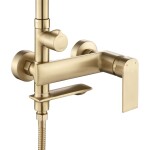 REA - Sprchový set Veneta Brush Gold REA-P3003