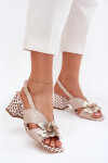 Sandály na podpatku model 214982 Step in style 39