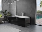 MEXEN/S - Vigo volně stojící vana 178,5 x 80, bílá/černá, sifon a přepad bílá 51251788075-20