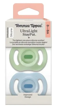 Tommee Tippee Ultra-light dudlík 0-6m Boy / Silikonový dudlík / 2 ks / Bez BPA
