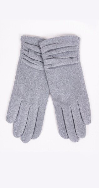 Nařasené rukavice YO! RES-0155K šedá 23 cm