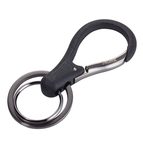 Troika klíčenka - kroužky (kovová, s karabinkou, mix barev)