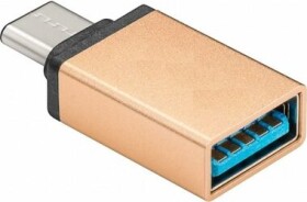 PremiumCord Adaptér USB-C samec - USB 3.0 A samice zlatá / OTG (kur31-07)