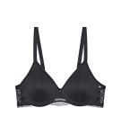 Dámská podprsenka Modern Lace+Cotton WP EX - BLACK - černá 0004 - TRIUMPH BLACK 80D