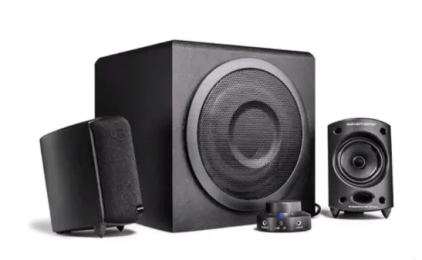 Wavemaster MOBI černá / reproduktory / 2.1 / Bluetooth / 3.5mm jack / RMS 65W / dálkové ovládání (66206)