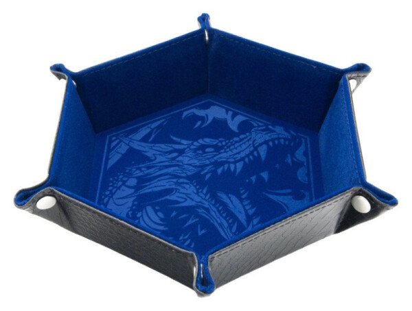 Dice tray - Tray Dragon Skin - Modré