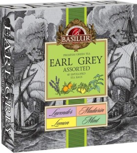 BASILUR green Earl Grey Assorted přebal 40 gastro sáčků
