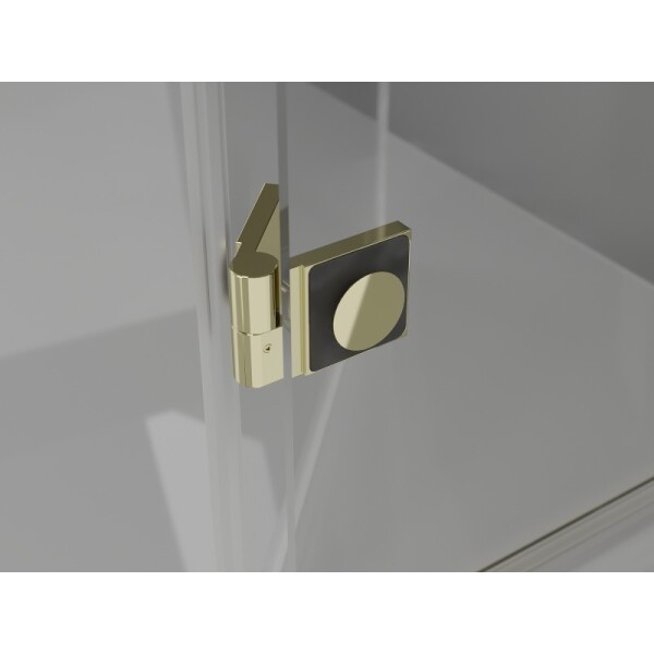 MEXEN/S - Mist H T sprchový kout dveře křídlové pravá 110 x 80, transparent, zlato 8A5T-110-080-50-00-P