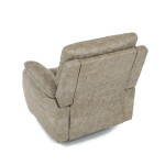TV a relaxační křeslo s elektrickým ovládáním, potah lanýžová látka v dekoru vintage, 1 motor 240V