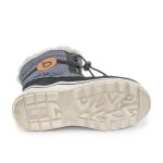 Dětské zimní boty s kožíškem ICEFOX, stahování, boční zip, BUGGA, B00171-10, černá - 30
