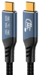 PremiumCord USB4 Ver. 2.0 80Gbps 240W 1,5m / Kabel USB4 / Thunderbolt 3/4 (ku4ca15)