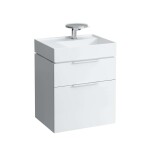 Laufen - Kartell Umyvadlo 60x46 cm, s 1 otvorem pro baterii, SaphirKeramik, s LCC, bílá H8103354001111