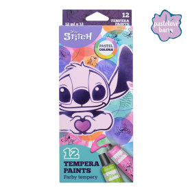 Colorino Colorino, R91965PTR, Lilo & Stitch, sada temperových barev, pastelové odstíny, 12 ks