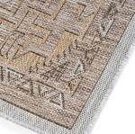 DumDekorace Venkovní koberec na terasu a balkon - hnědý v ratanovém stylu Šířka: 200 cm | Délka: 300 cm