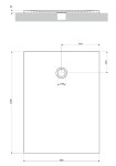 OMNIRES - AQUAPURE litý mramor - vanička protiskluzová, 90 x 120 cm, bílá mat AQUAPURE90-120BM