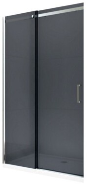 MEXEN - Omega posuvné sprchové dveře 100, Grafitt, chrom se sadou pro niku 825-100-000-01-40