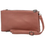 Stylová dámská koženková crossbody kabelka MaxFly Gimalli, růžová