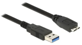 Delock USB-A - Micro-USB B 3.0 černá / USB kabel / 1,5 m / USB 3.2 Gen 1 / 5 Gbit/s (85073)