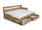 Rozkládací dřevěná postel Denisa 2
