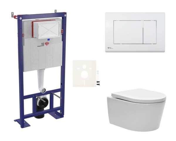 Cenově zvýhodněný závěsný WC set SAT do lehkých stěn / předstěnová montáž + WC SAT Brevis SIKOSSBR20 SIKOSSBR20