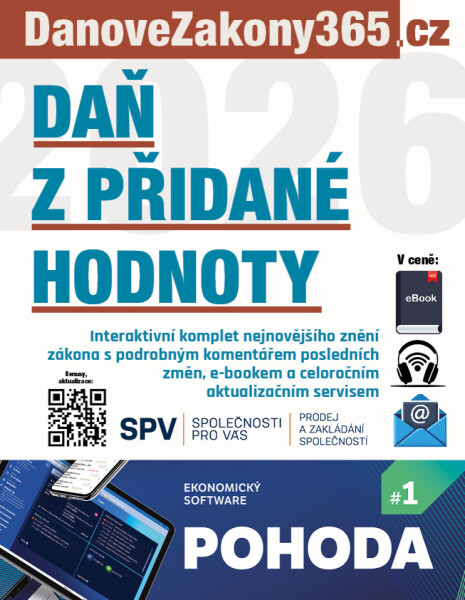 Zákon o dani z přidané hodnoty 2026 s komentářem změn - Redakční