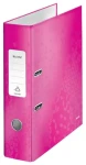 Leitz 180° WOW Polaminovaný pákový pořadač A4 80mm růžová / až 600 listů A4 (10050023)