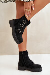 Zateplené boty se zdobením černé Ciascia 36