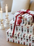 Chic Antique Dárková krabice Nutcrackers White – set 3 ks, bílá barva, papír