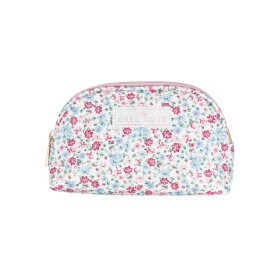 GREEN GATE Kosmetická taštička Louisa White Small, růžová barva, plast