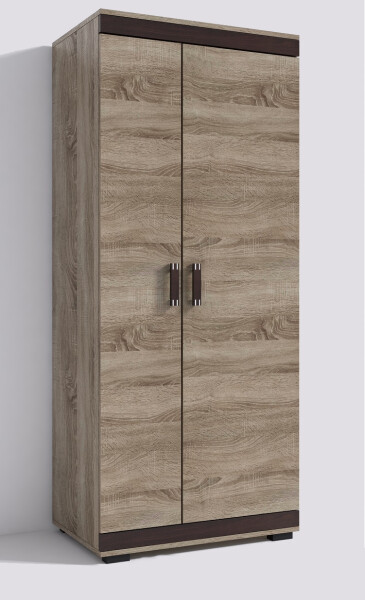 Šatní skříň P1 Dveře: Trufla, Rozměr: 80 cm, Korpus: Šedá