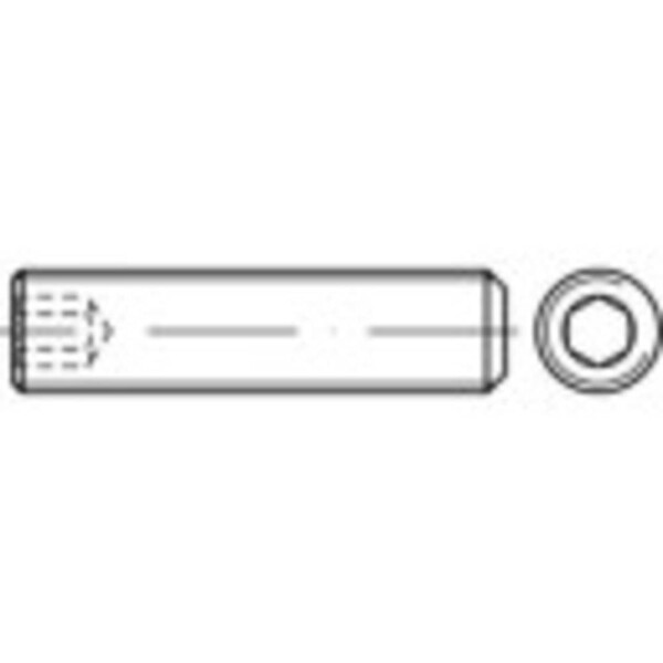 TOOLCRAFT 117556 závitový kolík M12 16 mm ocel 100 ks