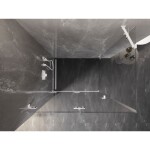 MEXEN/S - Lunar-F sprchový kout skládací dveře levá 95 x 70, transparent, bílá 836-095-070-20-00-L