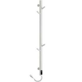 CERANO Elektrický sušák ručníků Ramus, s displejem - 160W - bílá matná - 1400x30 mm