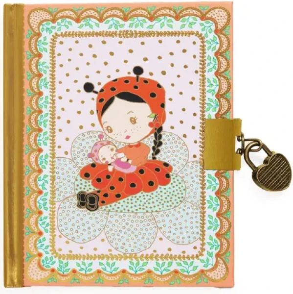 DJECO Malý tajný deník Minico / Rozměr: 13,5x11x1 cm / Počet stránek: 92 (DJ06998)