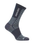 ICEBREAKER Mens Run+ Ultralight Crew Fusion Dye, Graphite Fd/Graphite/Snow velikost: 39-41,5 (S)