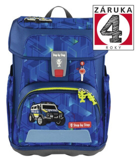 Školní aktovka CLOUD Police Truck Charly 5 dílný set, AGR certifikát