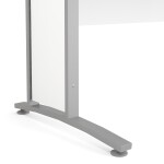 Kancelářský stůl Prima 80400/71 bílý/stříbrné nohy