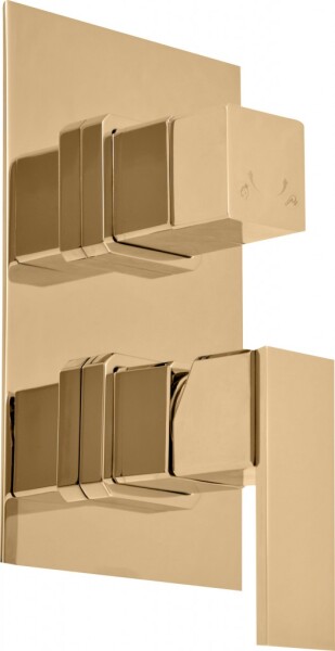 RAV Slezák - LOIRA - Vanová/Sprchová baterie podomítková 2-cestná s tělesem, Zlatá - lesklá LR586KZ LR586KZ