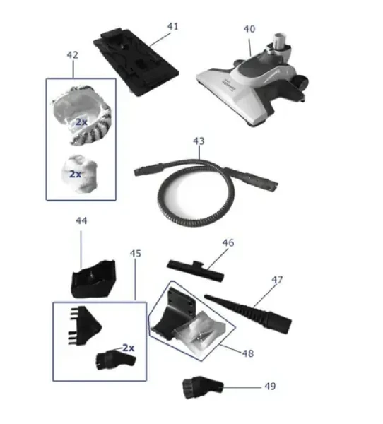 Polti Náhradní hadice pro pro parní mopy Polti Vaporetto 3 CLEAN, SV220 a SV240 (M0006951)