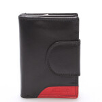 Dámská kožená peněženka Camillo černá/červená