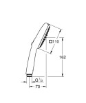 GROHE - Vitalio Comfort Sprchová hlavice, 2 proudy, chrom 2639710E