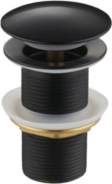 MEXEN - Zátka klik-klak bez přepadu, černá kulatá 79910-70