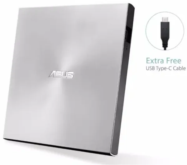 ASUS SDRW-08U9M-U vypalovačka / slim / USB 2.0 / USB-C / stříbrná (90DD02A2-M29000)